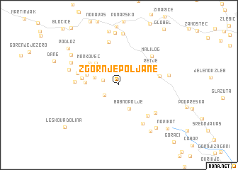 map of Zgornje Poljane