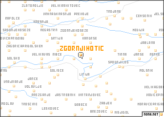 map of Zgornji Hotič