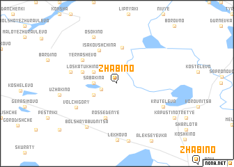 map of Zhabino