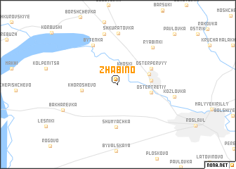 map of Zhabino