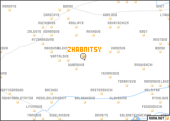 map of Zhabnitsy