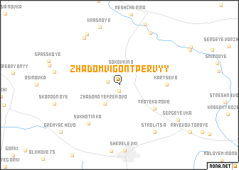 map of Zhadom-Vigont Pervyy