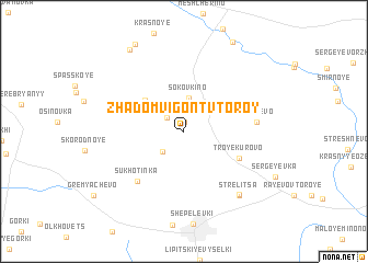 map of Zhadom-Vigont Vtoroy