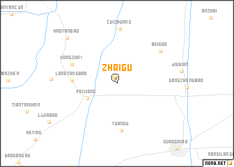 map of Zhaigu