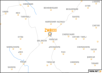 map of Zhaixi