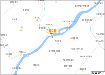 map of Zhaixi