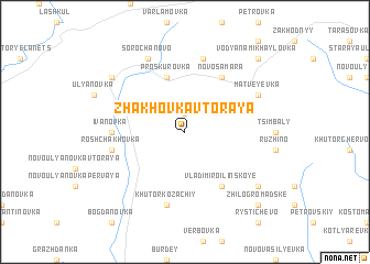 map of Zhakhovka Vtoraya