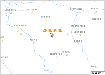 map of Zhaliping