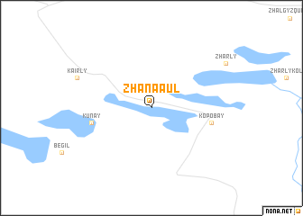 map of Zhanaaul