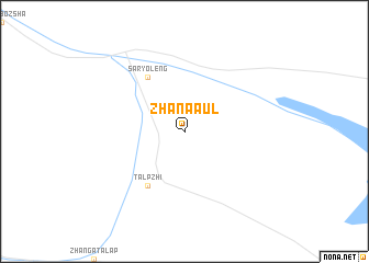 map of Zhanaaul