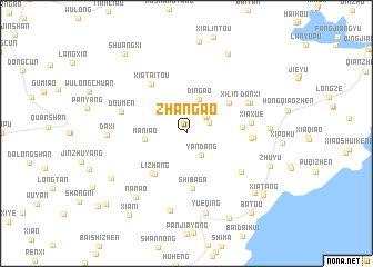 map of Zhang\