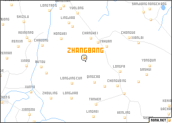 map of Zhangbang