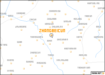 map of Zhangbeicun