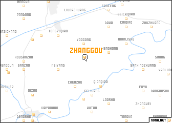 map of Zhanggou