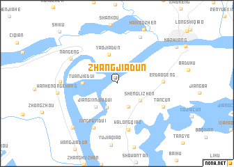 map of Zhangjiadun