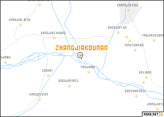 map of Zhangjiakounan
