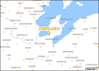 map of Zhangjiaxi