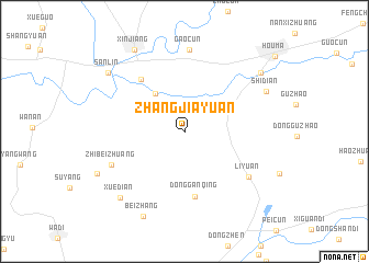 map of Zhangjiayuan