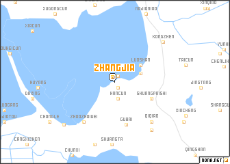 map of Zhangjia