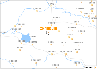 map of Zhangjia