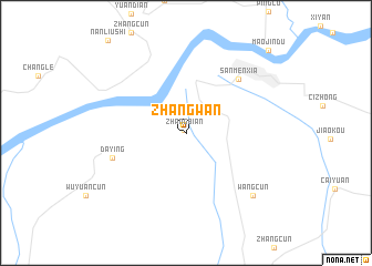 map of Zhangwan