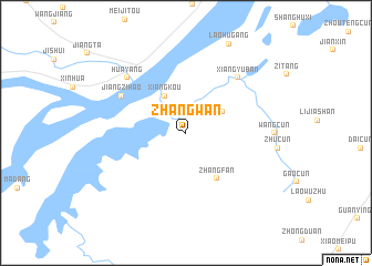 map of Zhangwan