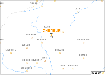 map of Zhangwei