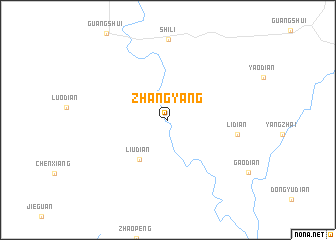 map of Zhangyang