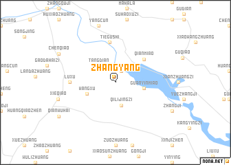 map of Zhangyang