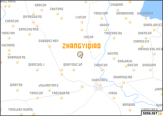 map of Zhangyiqiao