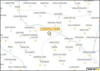 map of Zhangzhai