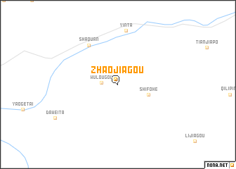 map of Zhaojiagou