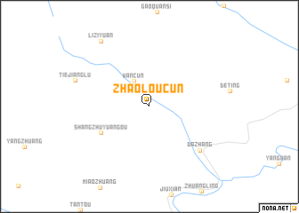map of Zhaoloucun
