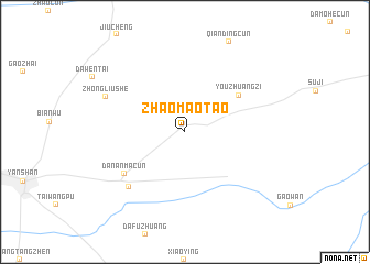 map of Zhaomaotao