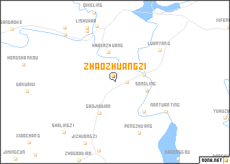 map of Zhaozhuangzi