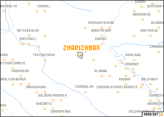 map of Zharīzhbān