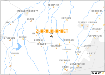 map of Zharmukhambet