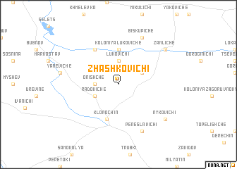 map of Zhashkovichi