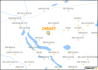 map of Zhaury