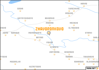 map of Zhavoronkovo