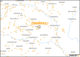 map of Zhāwar Kili