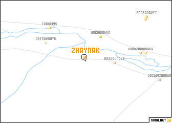 map of Zhaynak