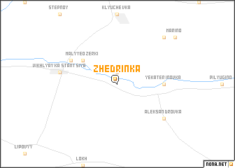 map of Zhedrinka