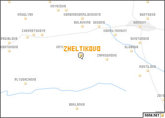 map of Zhëltikovo