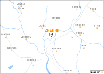 map of Zhen\