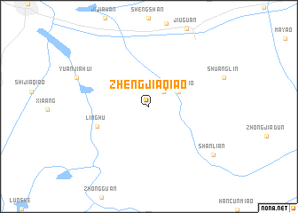 map of Zhengjiaqiao