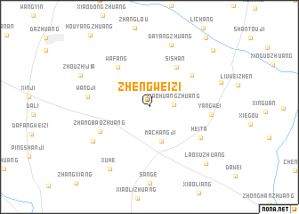map of Zhengweizi
