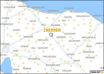 map of Zhenmen