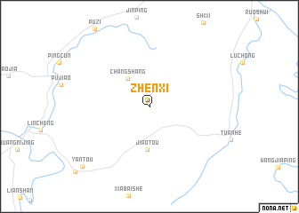 map of Zhenxi