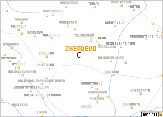 map of Zherdëvo